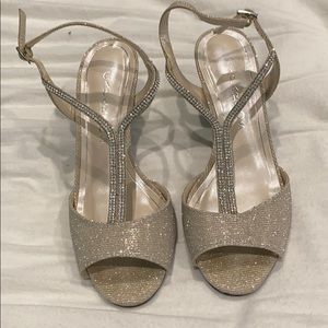 Sparkle Rhinestone Wedding Heels - size 7